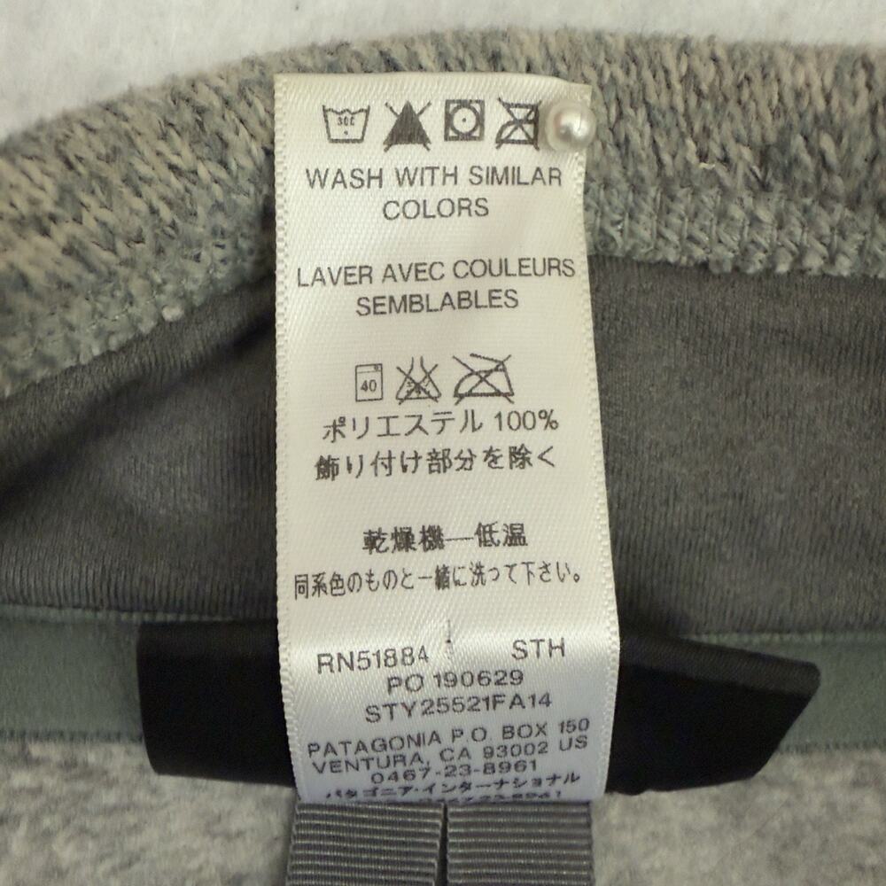 Patagonia Jacket Mens XL Gray Better Sweater Fleece 1/4 Zip Pullover Yacht Club - Picture 9 of 10